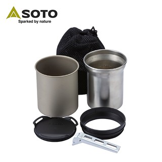 日本 SOTO 鈦杯/不鏽鋼杯組 SOD-520