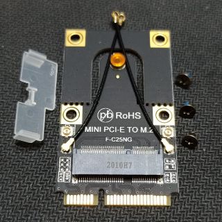 全新設計Mini PCIe轉M.2 NGFF WiFi6 6E AX200 AX210 藍牙 5.2 5.3 轉接卡
