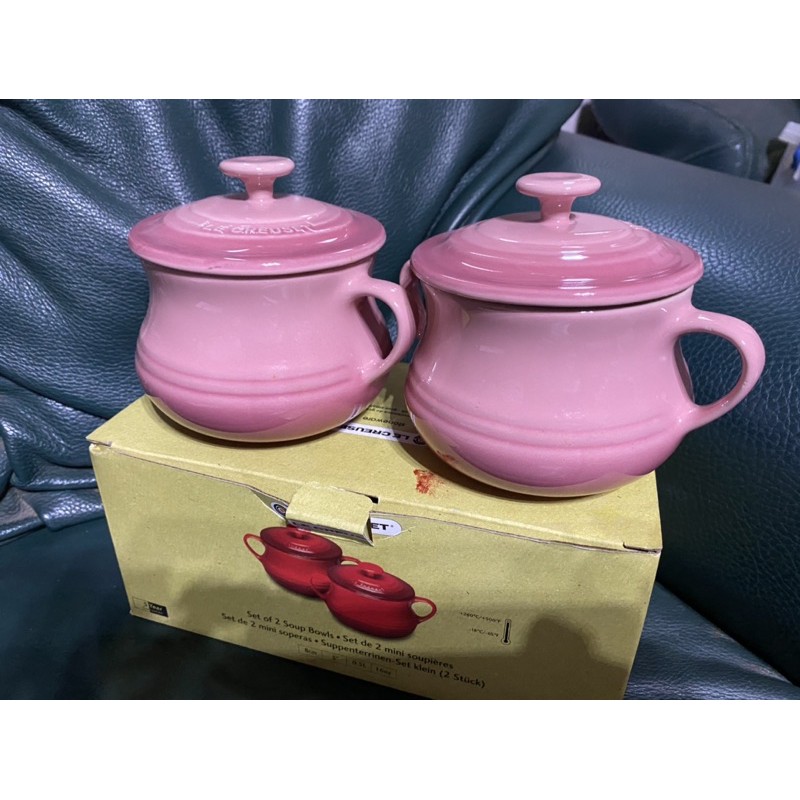 le creuset 薔薇粉湯盅