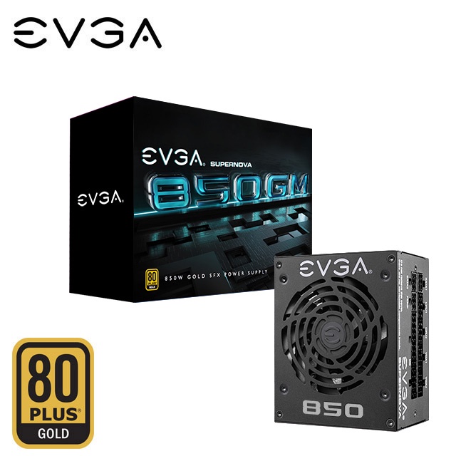 限量特價&lt;全新&gt;EVGA 艾維克 850 GM(850W 全模組 80PLUS 金牌 SFX 電源供應器)