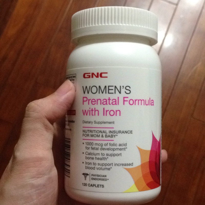 GNC孕婦綜合維他命 含鐵 婦寶樂食品錠