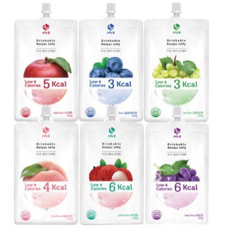 世界GO 韓國進口 Jelly.B 低卡蒟蒻果凍 150g 無糖 荔枝 紫葡萄 水蜜桃 藍莓 蘋果 青葡萄