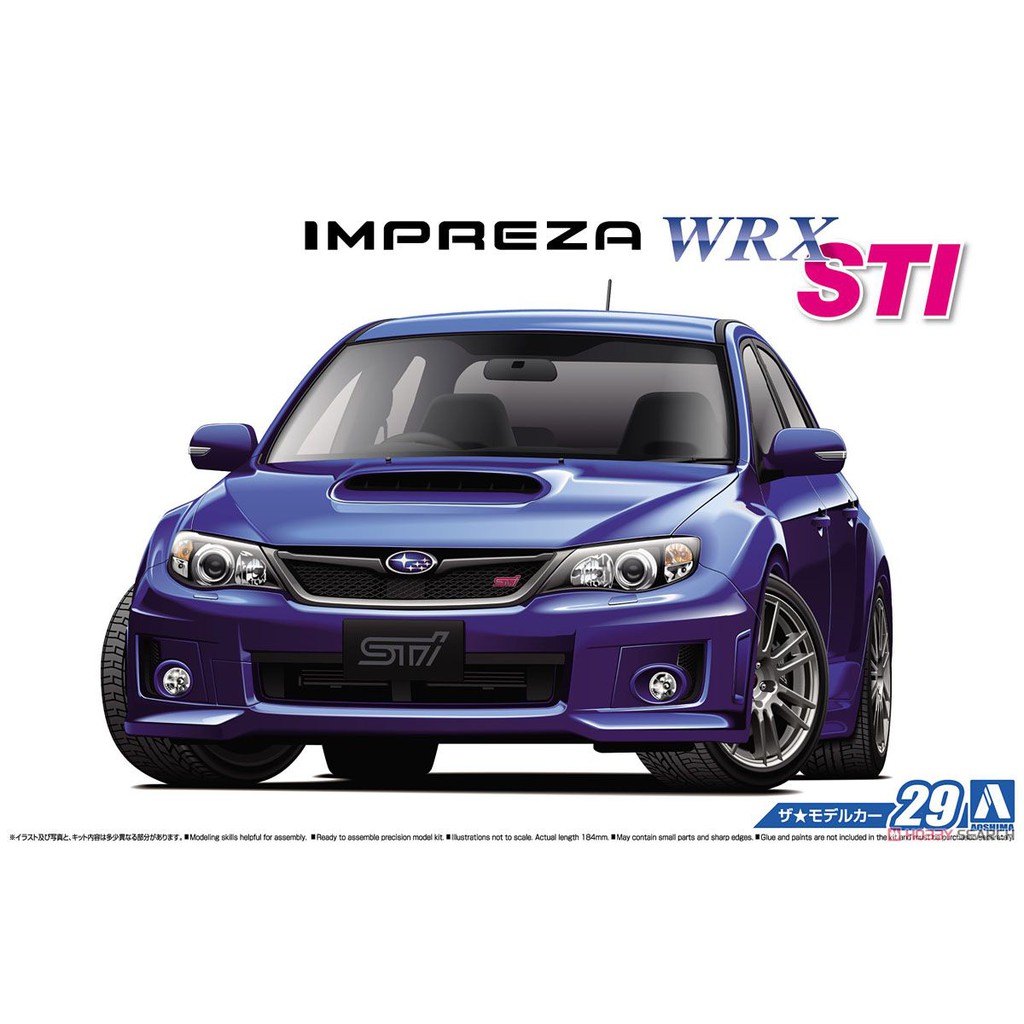 (大鳥叔叔模型)AOSHIMA青島 1/24 29 SUBARU GRB IMPREZA WRX STI `10