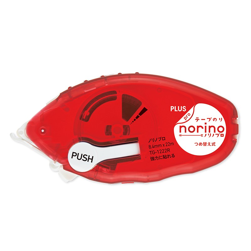 PLUS PRO 豆豆貼.捲軸雙面膠帶(強黏型)TG-1222 /可替換帶式TG-1222R
