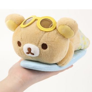 📣清倉特賣《喵頭~萌》∩Rilakkuma 懶懶熊 拉拉熊∩懶熊 衝浪板 衝浪 海灘褲 太陽眼鏡 墨鏡 趴姿 娃娃