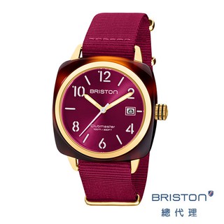 BRISTON 手工方糖錶 折射光感 無眼 莓果紅 方糖錶 時尚百搭 女錶 手錶 男錶 7147