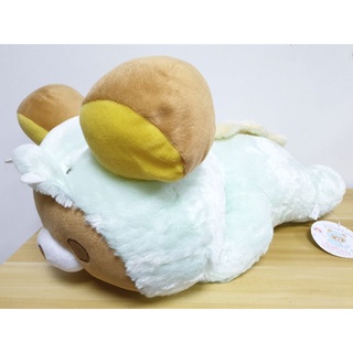 日本正版景品🇯🇵恐龍拉拉熊娃娃 懶懶熊 Rilakkuma 變裝恐龍 趴姿 越南製 巨無霸 超大絨毛玩偶