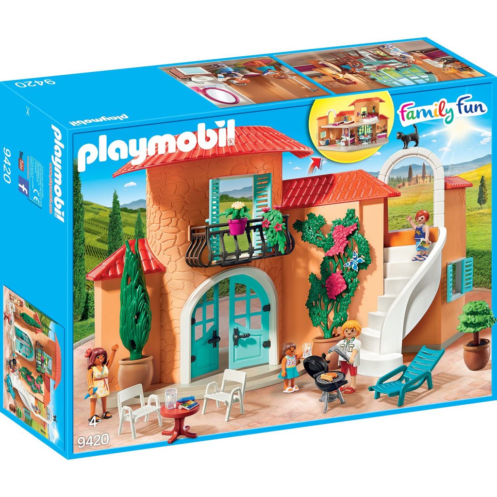 摩比 Playmobil 9420 度假 別墅 房子 屋子 廚房 廁所