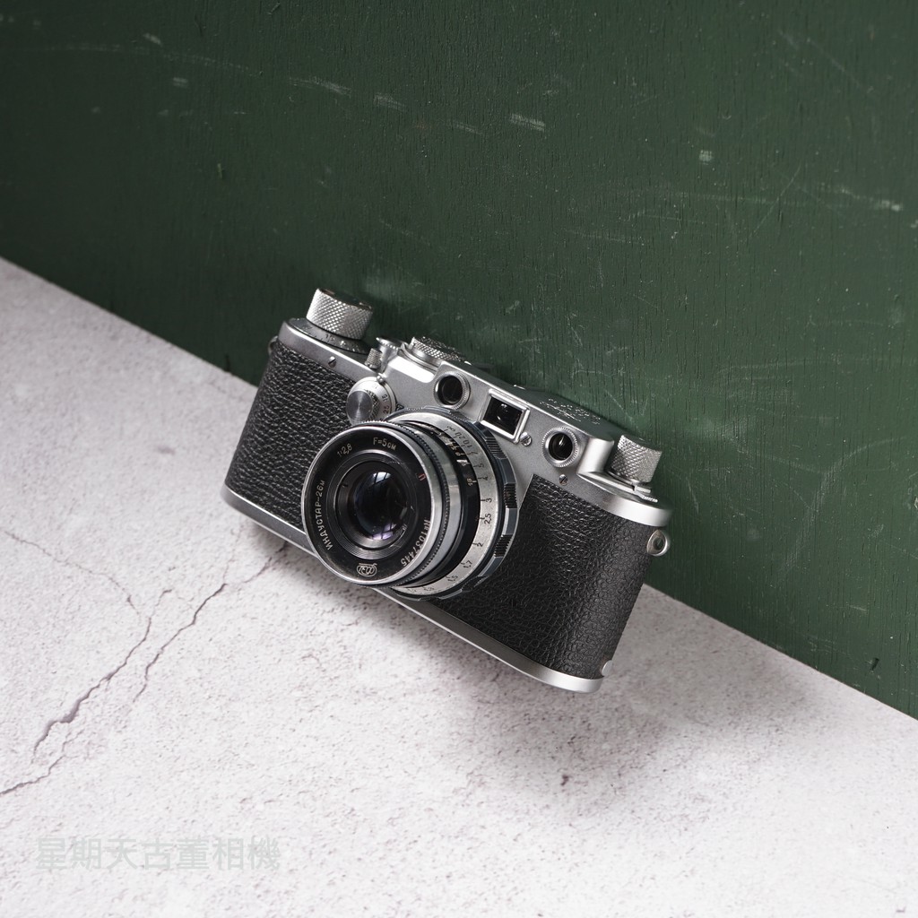【星期天古董相機】萊卡LEICA IIIF + 蘇聯 26M 50mm F2.8 L39 鏡頭 RF 底片 相機