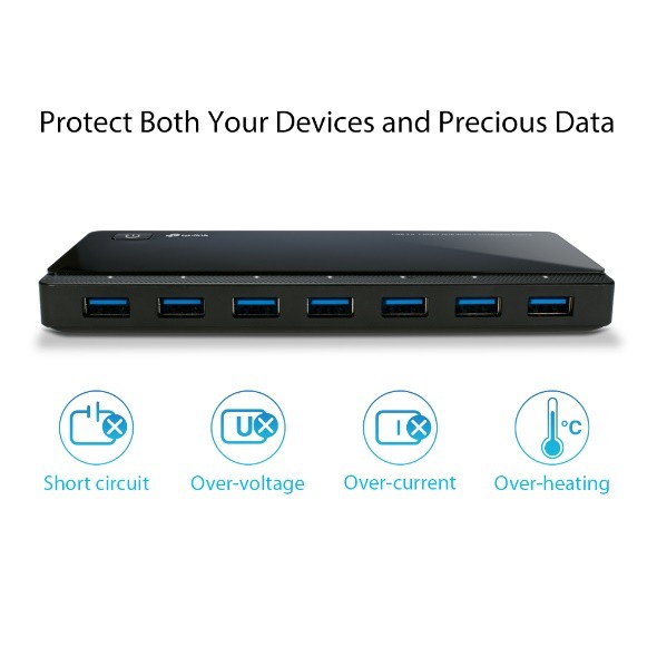 TP-lINK UH720 USB 3.0 7埠集線器（含2充電埠）(HUB484)