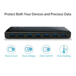 TP-lINK UH720 USB 3.0 7埠集線器（含2充電埠）(HUB484)