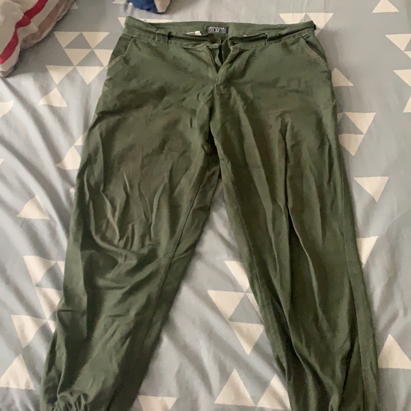 Dickies 軍綠工裝縮口褲，32腰，正品