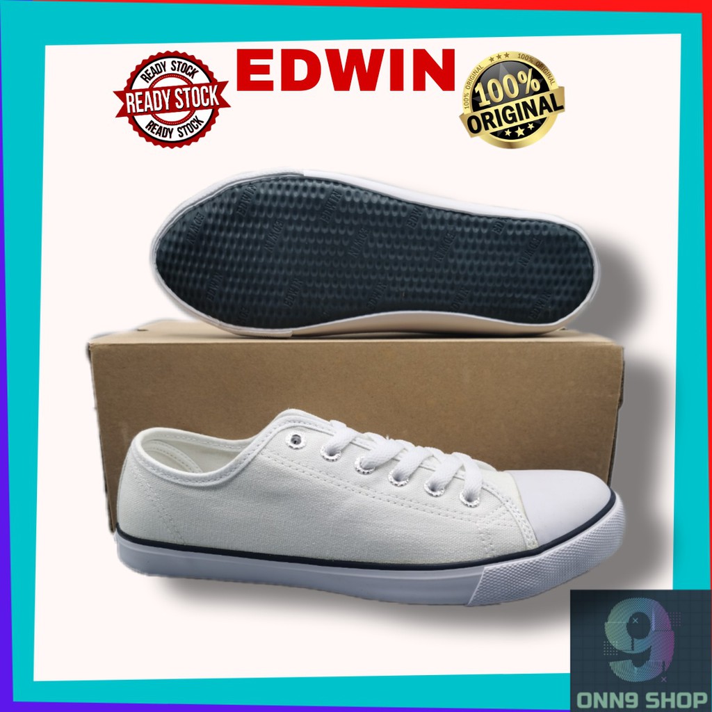 [清倉]EDWIN 235 白色學校鞋 KASUT SEKOLAH PUTIH