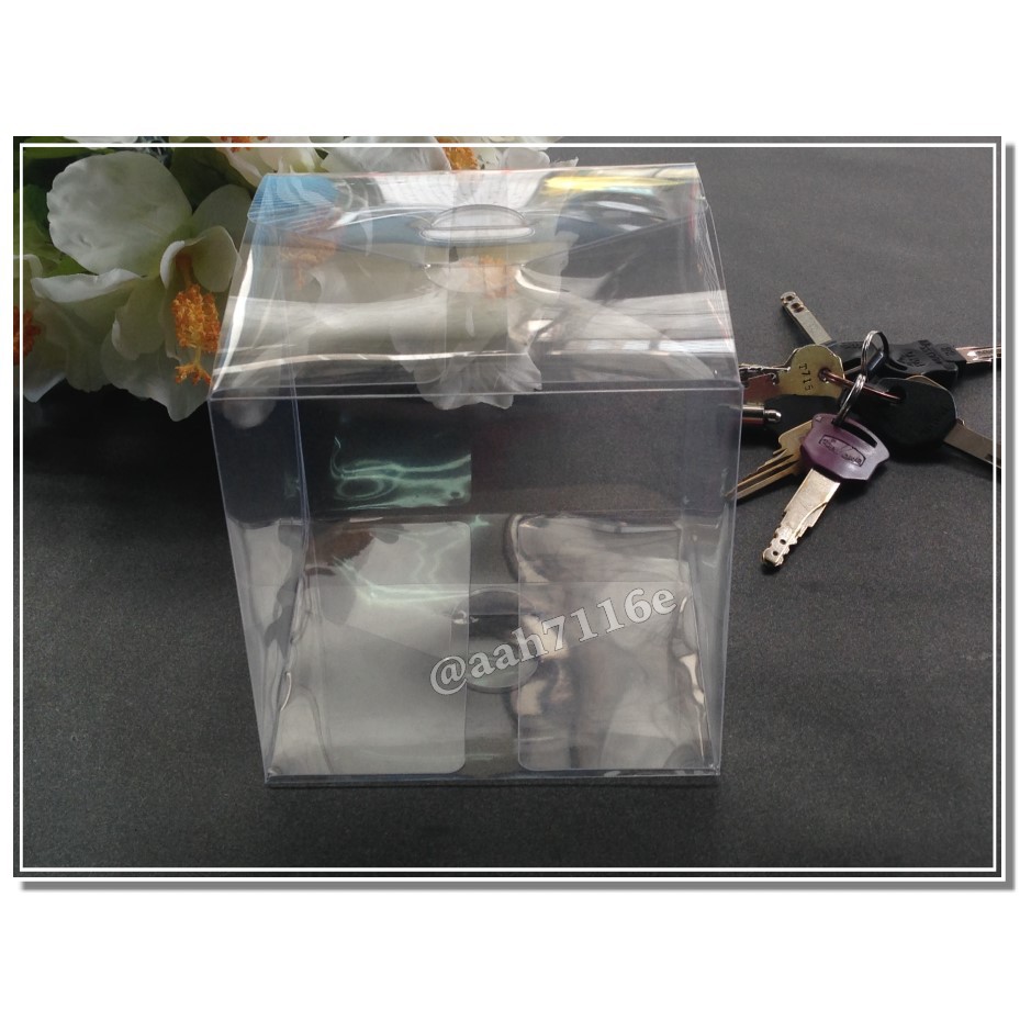 12*12*12公分PVC透明包裝盒(可改數量)透明盒 禮品包裝盒 塑膠盒 板橋發貨 花語人造花資材園藝用品婚禮小物