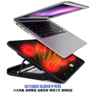 筆電散熱器支架 超強六顆風扇可調角度 雙USB介面 可調節風速 17吋以下筆電通用 筆電散熱座 筆電散熱架 可調節支架