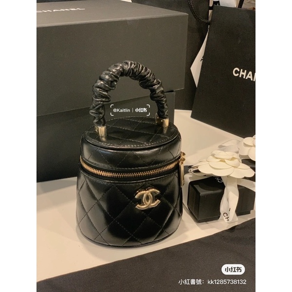 Chanel 手提圓筒化妝箱 很難買 超好看很可愛 正品代購歐洲代購