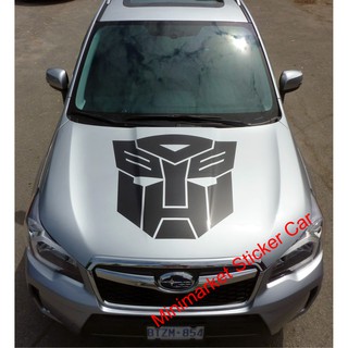 TRANSFORMERS 歐藍德貼紙汽車引擎蓋變壓器貼紙 70x60cm