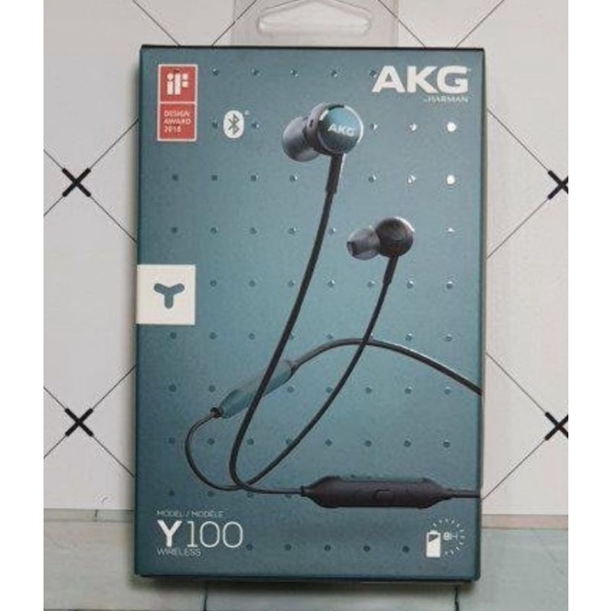 AKG Y100 WIRELESS 黑綠 無線藍牙耳機 8Hr續航力 高音質(全新）