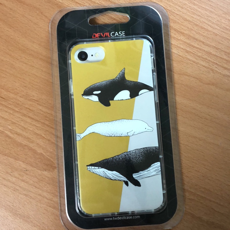 iphone7 iphone8 手機殼 殺人鯨 白鯨 鯨魚 (全新)