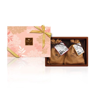 【Diva Life 比利時巧克力】巧克力商業禮盒-粉紅限定A(產區鈕扣巧克力x2包)