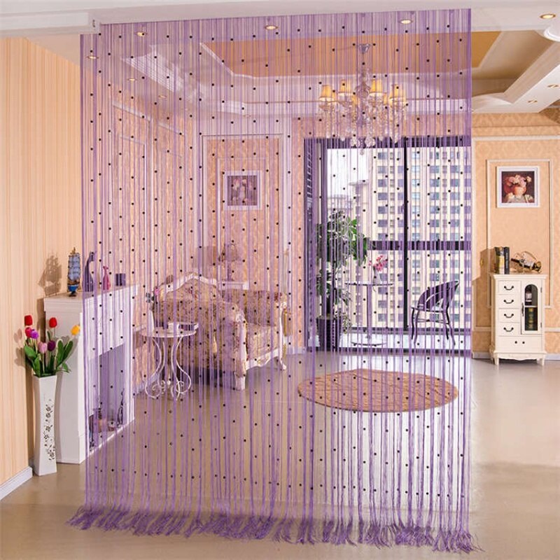歐式水晶珠線簾客廳臥室玄關加密珠簾簡約, Curtains For Kitchen Entrance