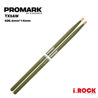 Promark TX5AW 鼓棒 5A 綠色 胡桃木【i.ROCK 愛樂客樂器】