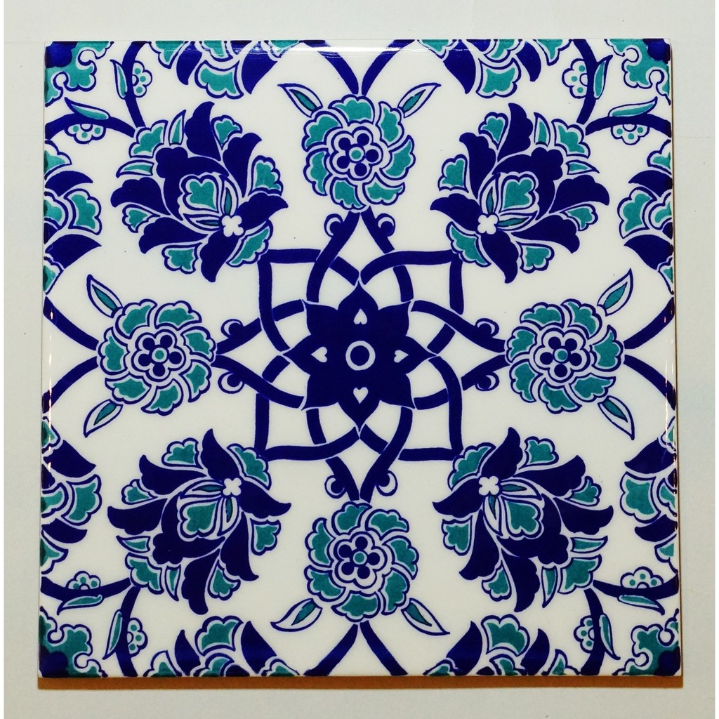 Gypsygirl 鄂圖曼的藍色 伊茲尼克花磚 Iznik Tiles xcm 1 8 蝦皮購物