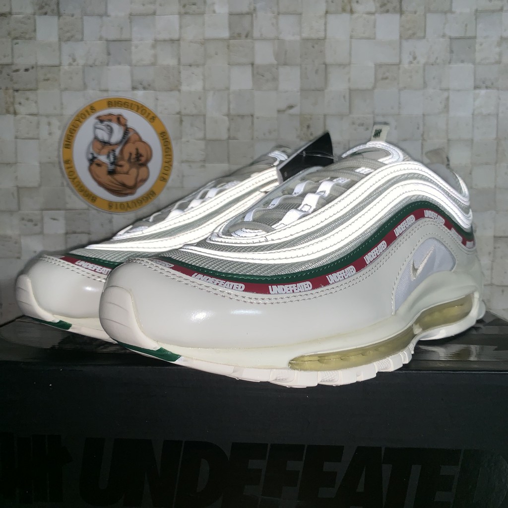 【大隻佬】Nike Air Max 97 X UNDEFEATED 白紅綠聯名反光Gucci AJ1986-100 | 蝦皮購物