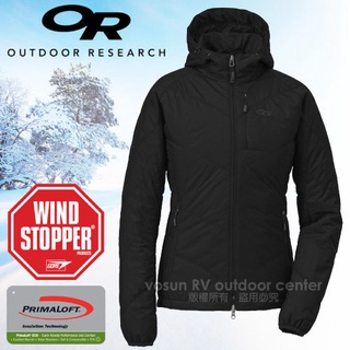 【Outdoor Research】活動款75折》女 款 防風高抗水連帽保暖外套 化纖風衣夾克 登山賞雪 黑 97811