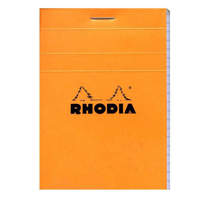 RHODIA Head Stapled Pad 筆記本/ A7/ Orange/ Squared eslite誠品