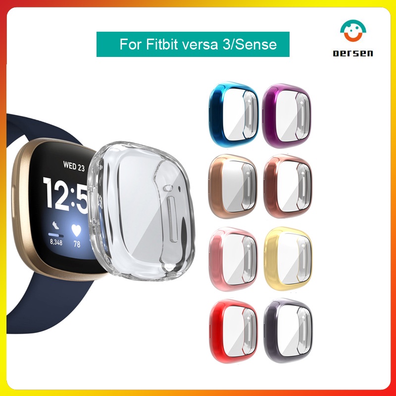 Fitbit Versa 3 Sense 軟 TPU 全屏保護套, 適用於 Fitbit Sense / Versa3