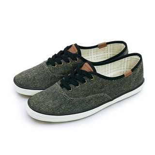 【KEDS】時尚韓風經典款帆布鞋 OH TWEED 系列 黑 121897 女