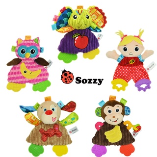 Sozzy動物安撫巾 寶寶牙膠娃娃公仔玩偶安撫神器毛絨嬰兒玩具批發