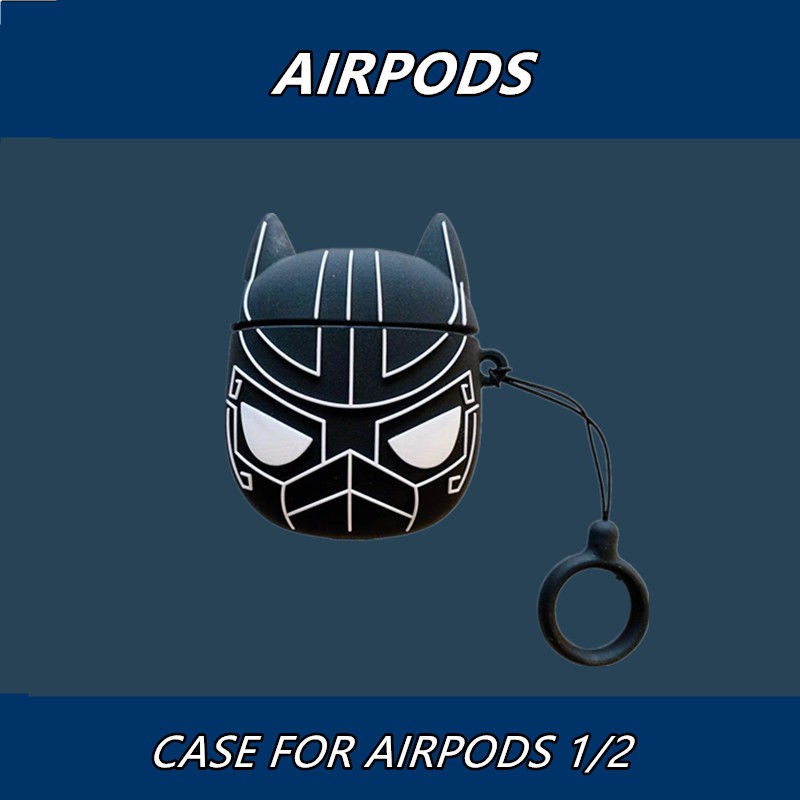 推薦款復仇者聯盟airpods1/2代保護套蘋果藍牙無線耳機殼pro3代硅膠軟殼