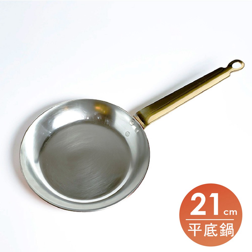 丸新銅器 銅製平底鍋-21cm 日本銅鍋 單柄平底鍋 福介商店