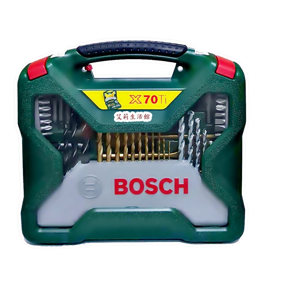 【艾莉生活館】COSTCO BOSCH 博士 X-line鍍鈦套裝組/電動工具(70件組)《㊣適電鑽&amp;震動電鑽》