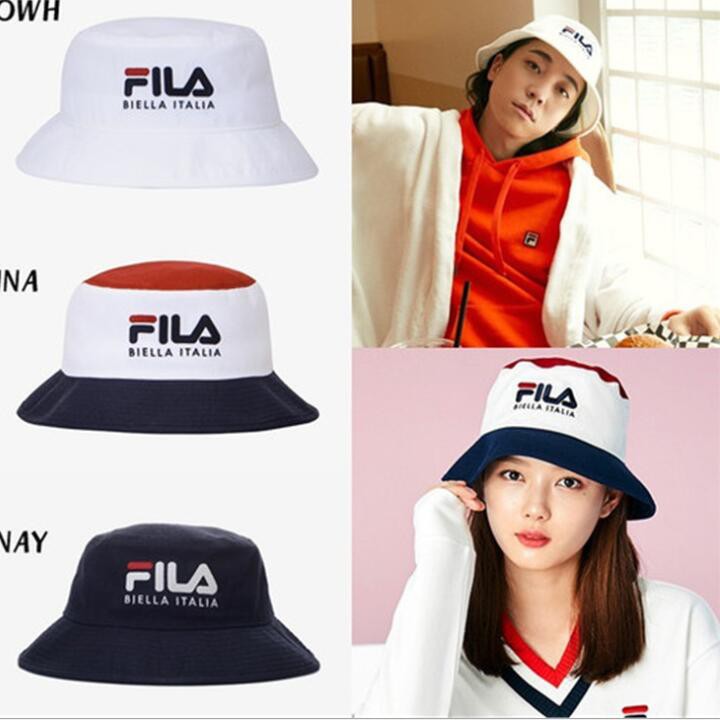 Cz新品 潮牌fila漁夫帽刺繡原標champion夏季字母漁夫帽遮陽盆帽男女帽子 蝦皮購物