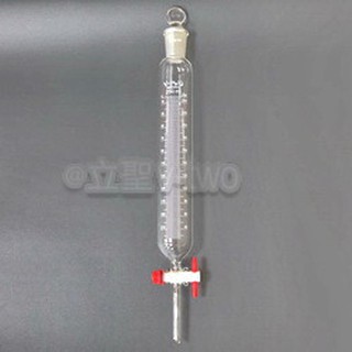 | 立聖實驗器材 | 圓筒型分液漏斗 -- 附玻璃空心塞 -- 鐵氟龍活栓 -- 玻璃空心塞 -- 油水分離器