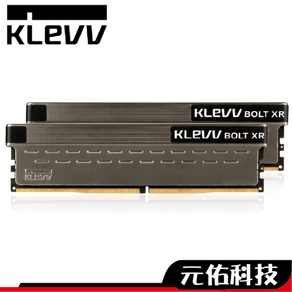 KLEVV 科賦 8GBx2 DDR4 3600 / 4000 BOLT XR系列 RAM 記憶體 終生保固