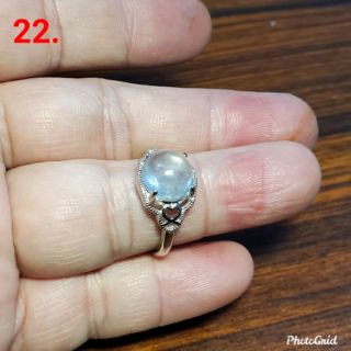 海藍寶 戒指 冰透 大戒面 天然❤水晶玉石特賣#B156-8