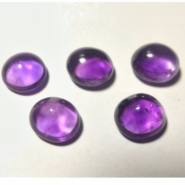 金工練習用蛋面寶石！清透巴西紫水晶可愛小蛋面！●藝釩珠寶●