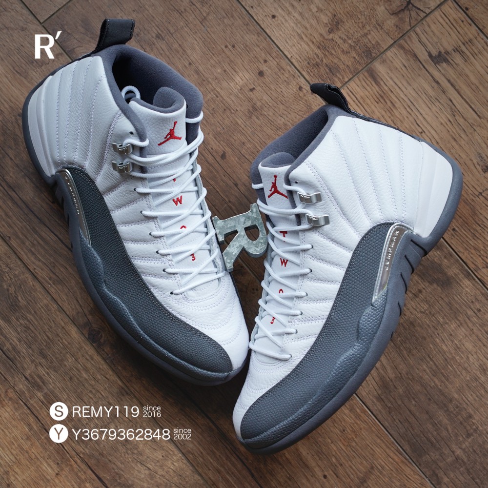 R'代購 Air Jordan 12 Retro 白銀灰紅 White Dark Grey 130690-160 男女段