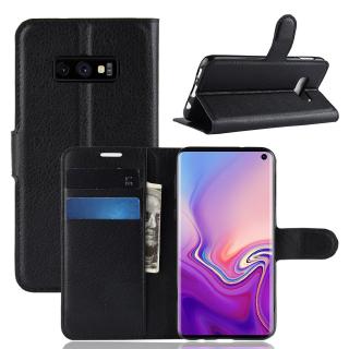 SAMSUNG 三星 Galaxy S10E 翻蓋錢包卡 Solt 書套的豪華 Pu 皮革手機殼