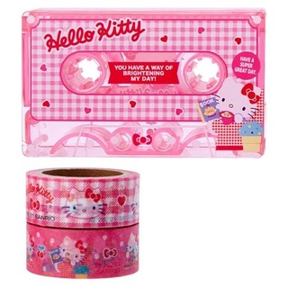 Hello Kitty 紙膠帶 錄音帶造型紙膠帶2入組 文具用品