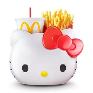 麥當勞限量 Hello Kitty 萬用置物籃 車用置物籃 野餐提籃 手提籃