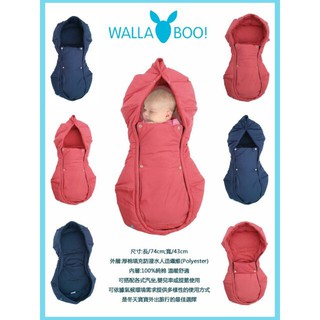 超保暖荷蘭【wallaboo】極地膠囊新生兒睡袋/抱袋-藍色