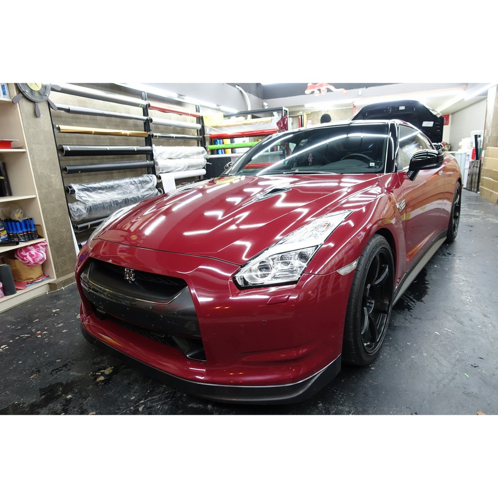 Nissan GTR R35 全車改色貼膜 全車包膜 3MGP253 金屬紅色 3M2080 3M包膜 台北貼膜