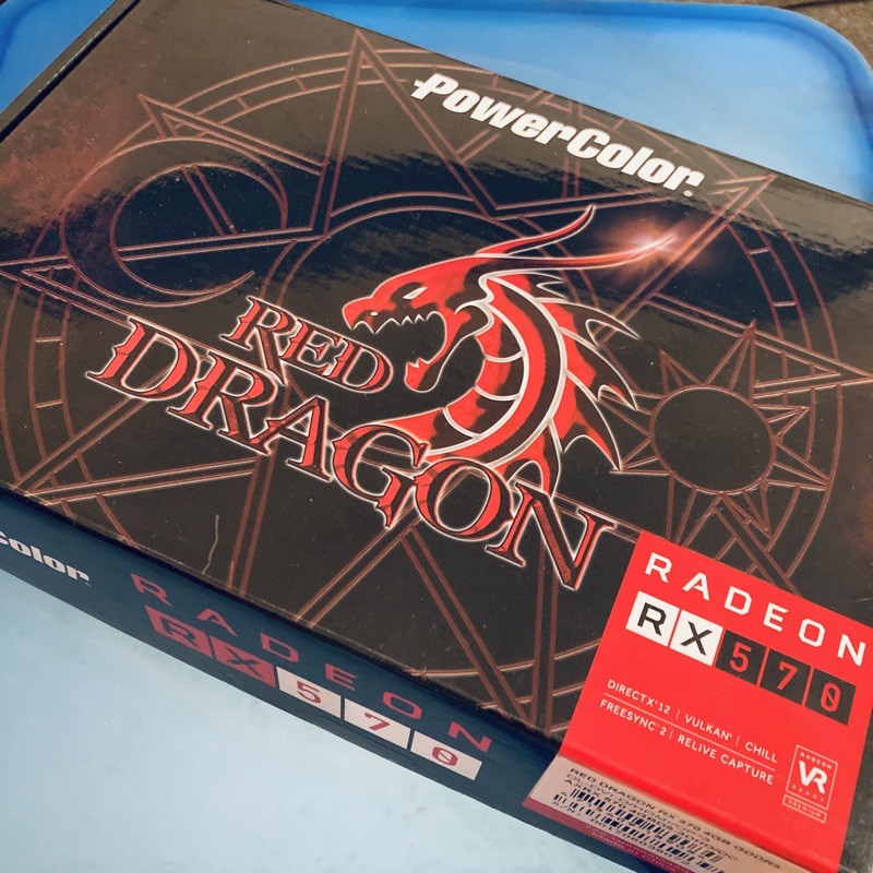 【撼訊】PowerColor Red Dragon Radeon™ RX 570 4GB二手顯示卡/保固內