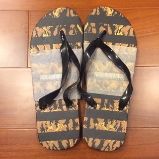 Neighborhood nbhd 雜誌附錄 Beach Sandal 豹紋 海灘 拖鞋