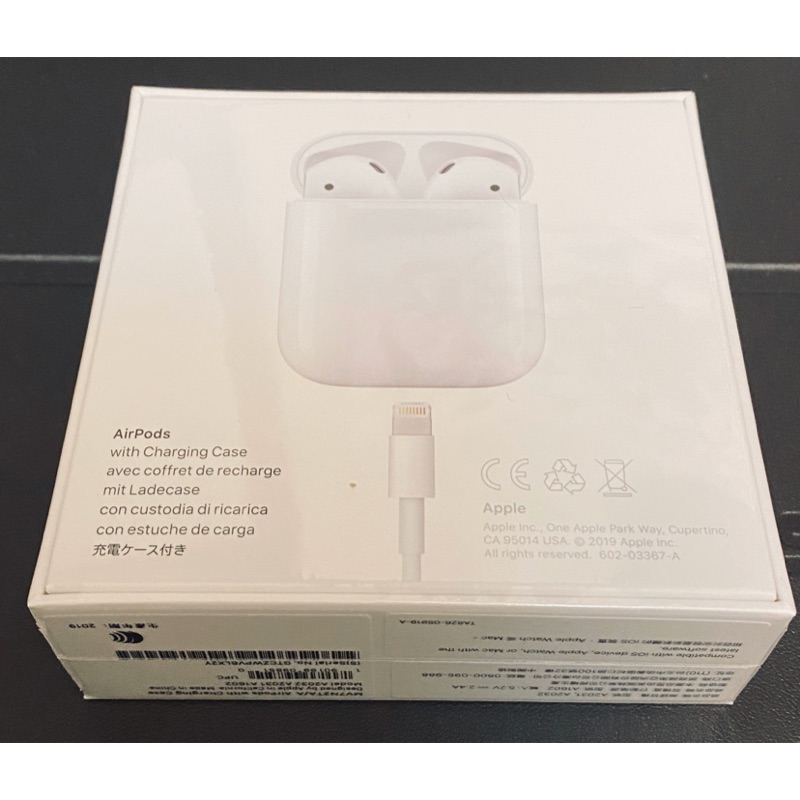 全新 正品 Apple AirPod 2代耳機+有線充電盒